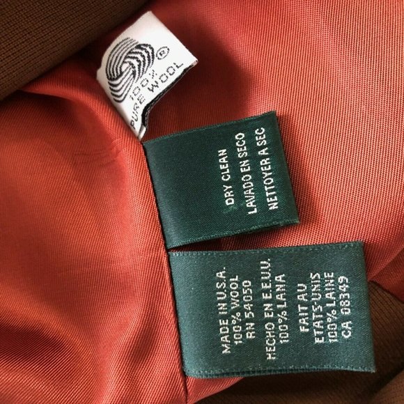 Lauren by Ralph Lauren Blazer Sz 8 Brown Wool - Picture 4 of 14